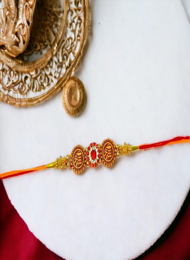 Sesonby Bhai Rakhi for Brother, Bhaiya Bhabhi Pair & Rakhi for Kids Boys | Bracelet Style | (set of 9) - Image 4